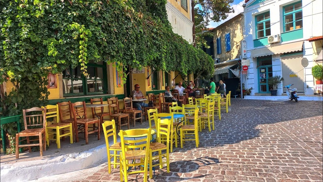 Plomari Walking Tour, Lesvos, Greece (August 2024) V1