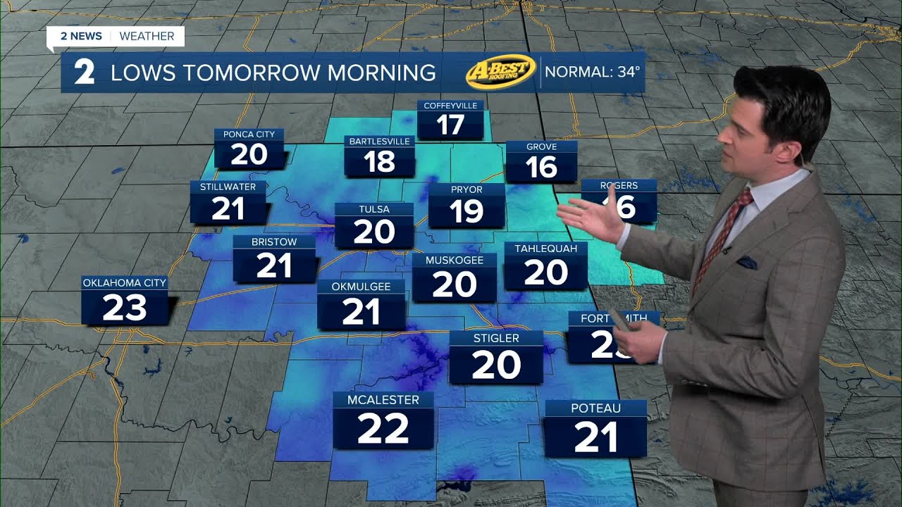 A colder morning Monday