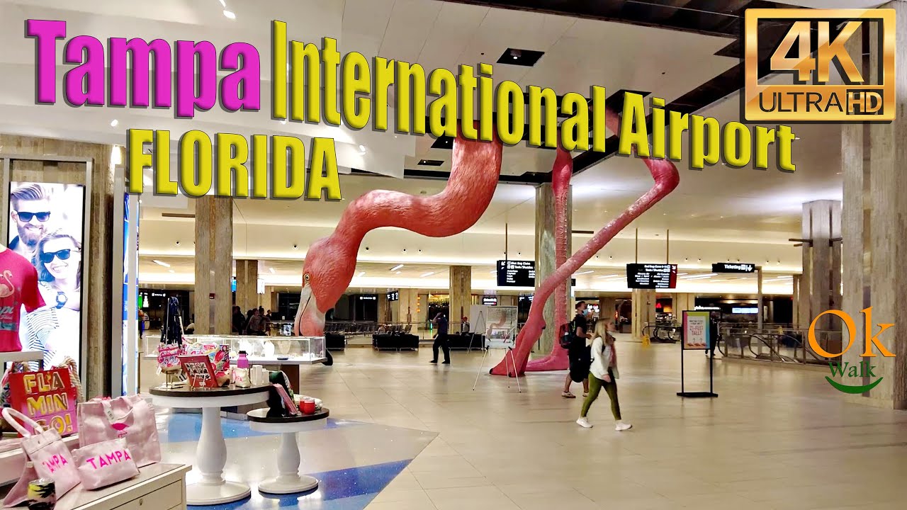 [4k] Tampa International Airport, Florida, USA - Walk Tour