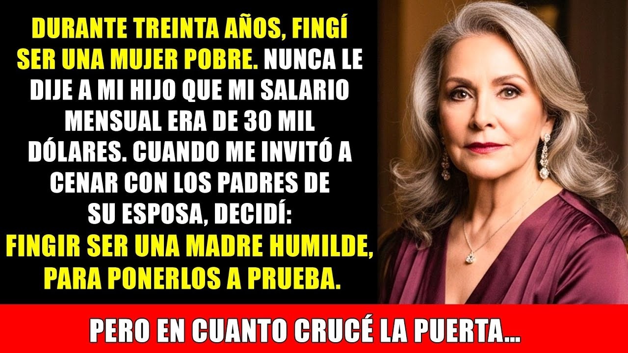 Fingí ser una madre pobre para probar a la familia de mi nuera, pero su secreto destruyó mi calm