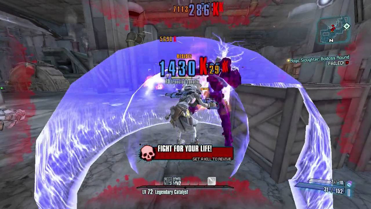 Borderlands 2 : OP8 Gaige vs Southpaw Steam and Power - General Disorder Build