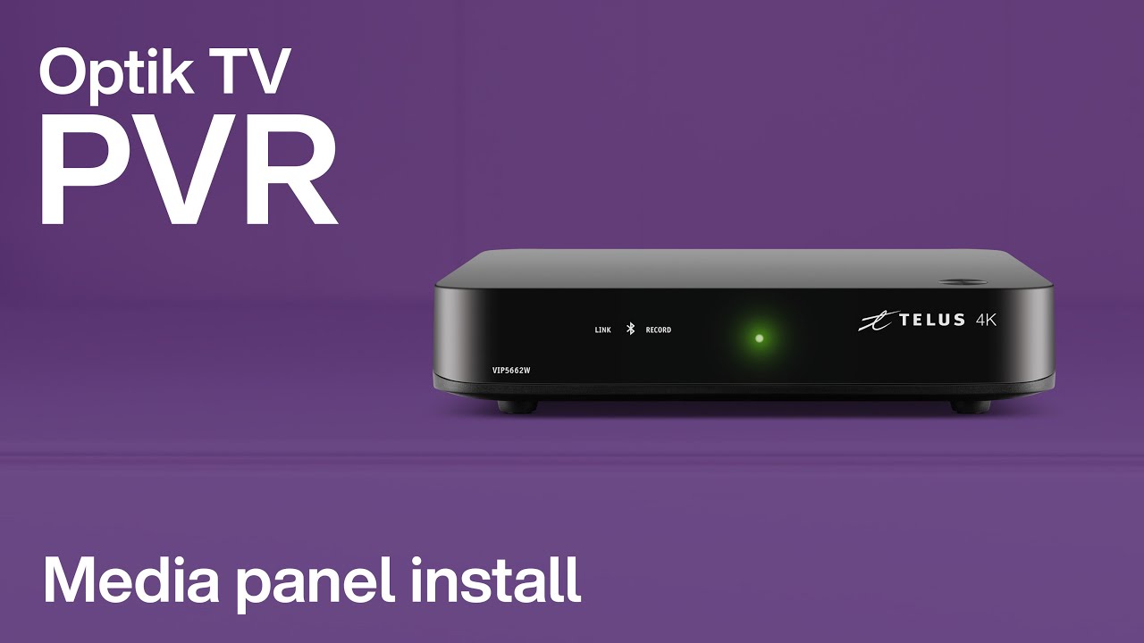 TELUS | Installing an OPTIK TV PVR in a media panel
