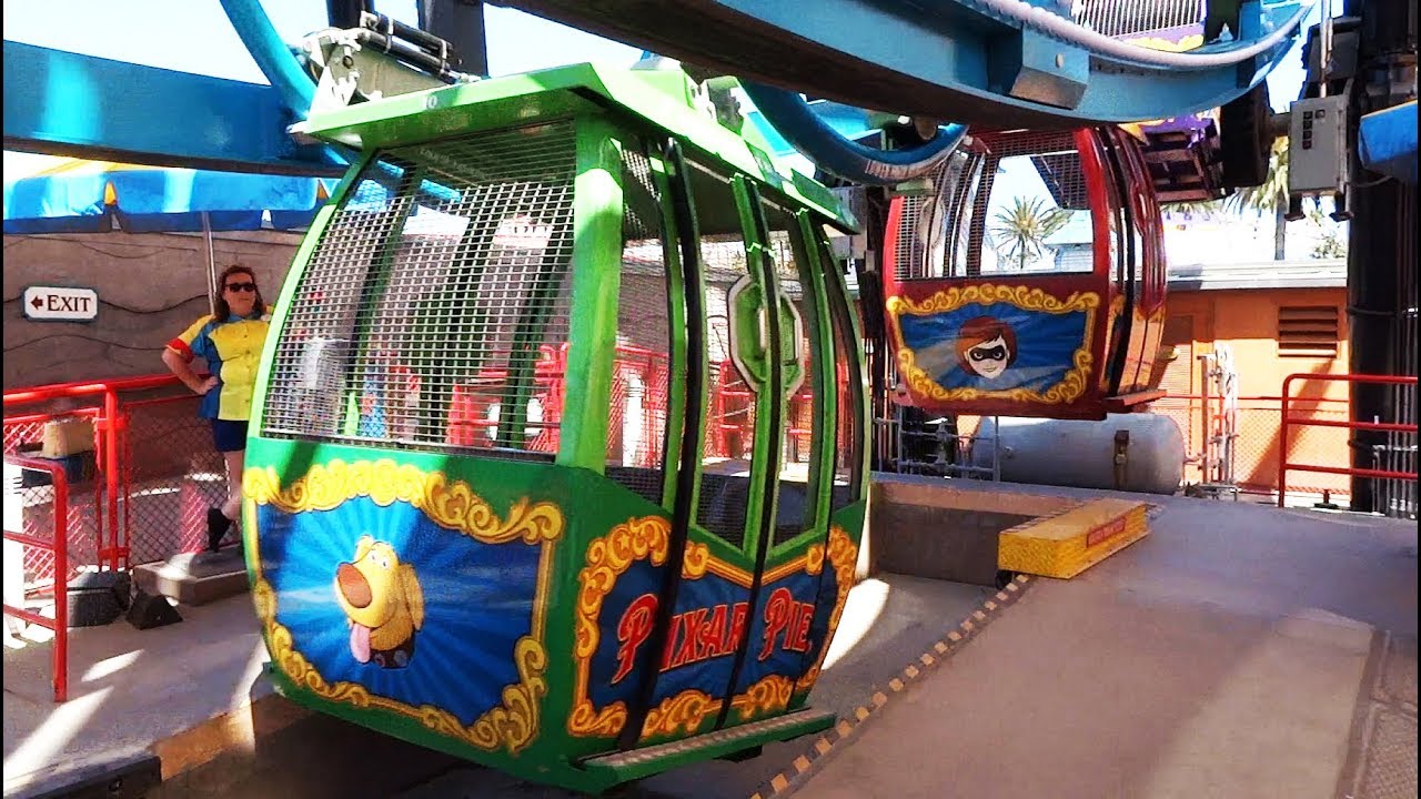 Pixar Pal-A-Round FULL CIRCUIT and view of all 24 gondolas in Pixar Pier at Disneyland Resort
