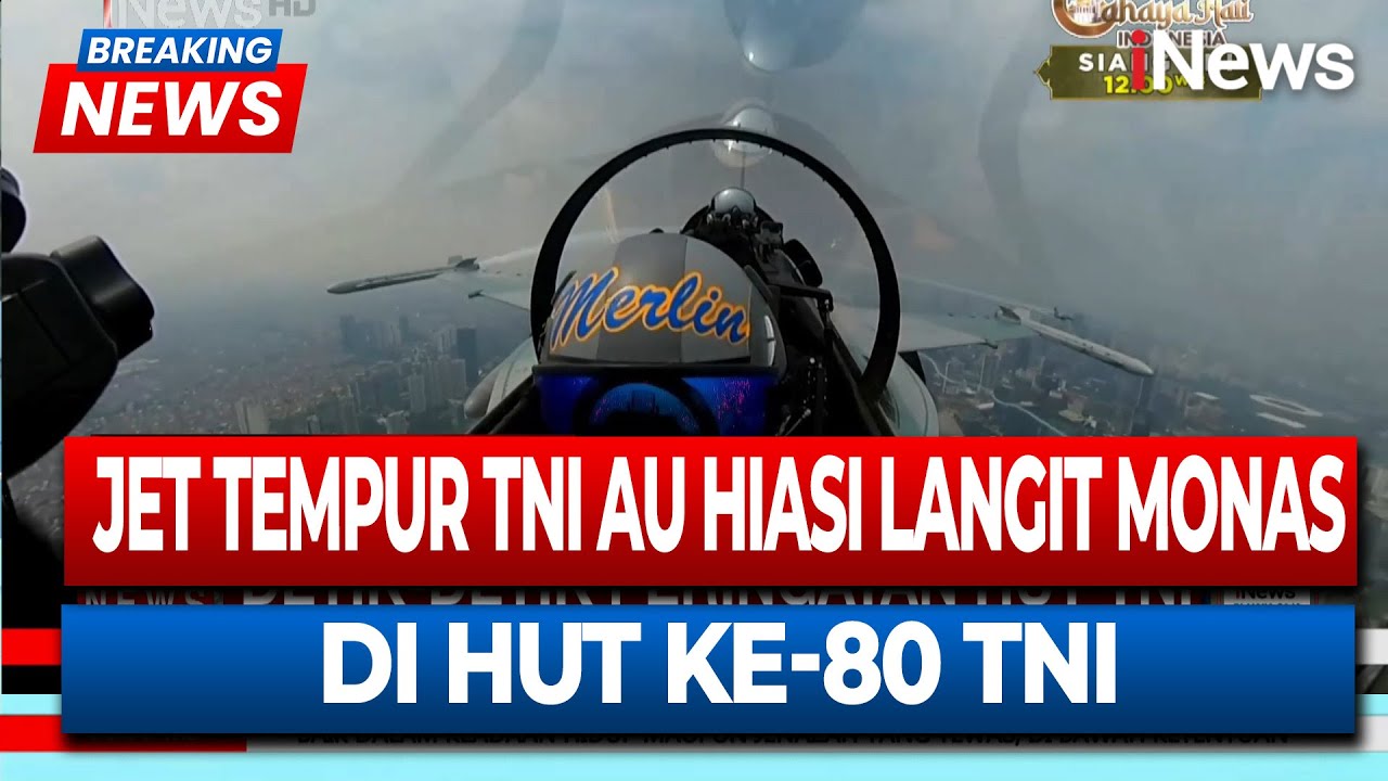 Atraksi Udara Jet Tempur TNI AU Hiasi Langit Monas di HUT ke-80 TNI! |BREAKING NEWS (05/10)