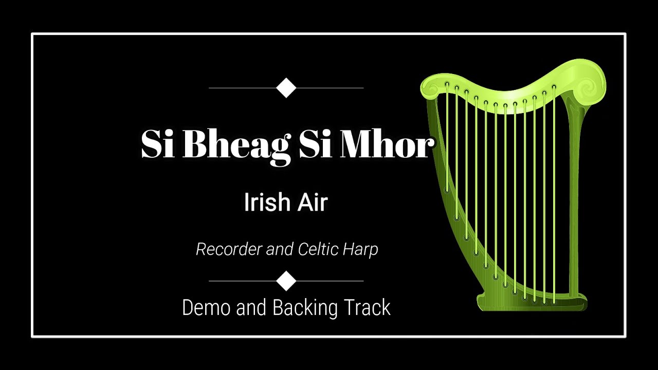 Si Bheag si Mhor - Recorder and Celtic Harp - Demo and Backing Track.