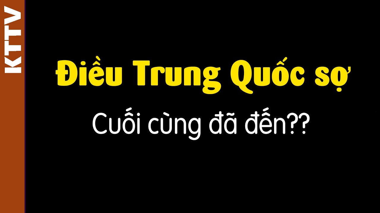Mối đe dọa kinh tế TQ cuối cùng đã xảy ra?