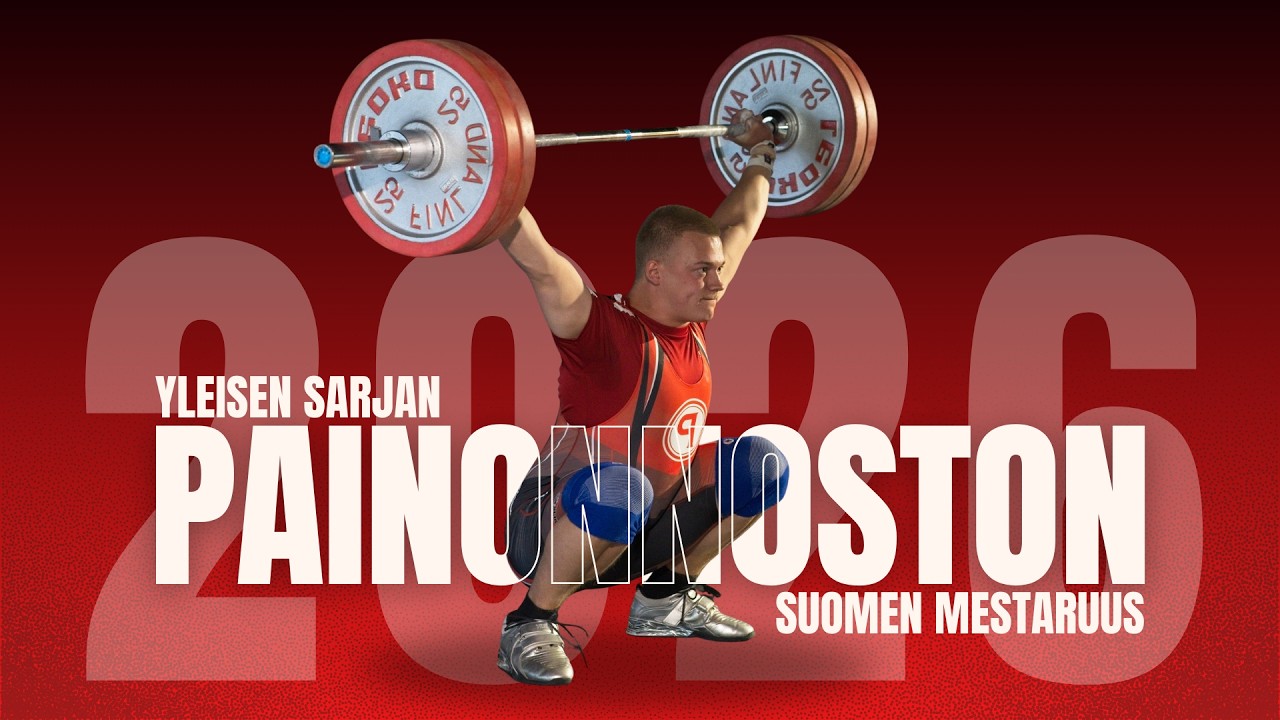 Yleisen sarjan painonnoston SM-2026, Naiset: 58, 63, 69 ja 77 kg - Miehet: 79 ja 88 kg