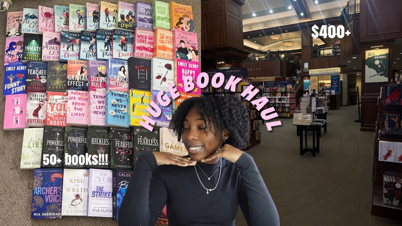 HUGE BOOK HAUL 50+ books (I spent over $400) |AUBREYFAYTHE