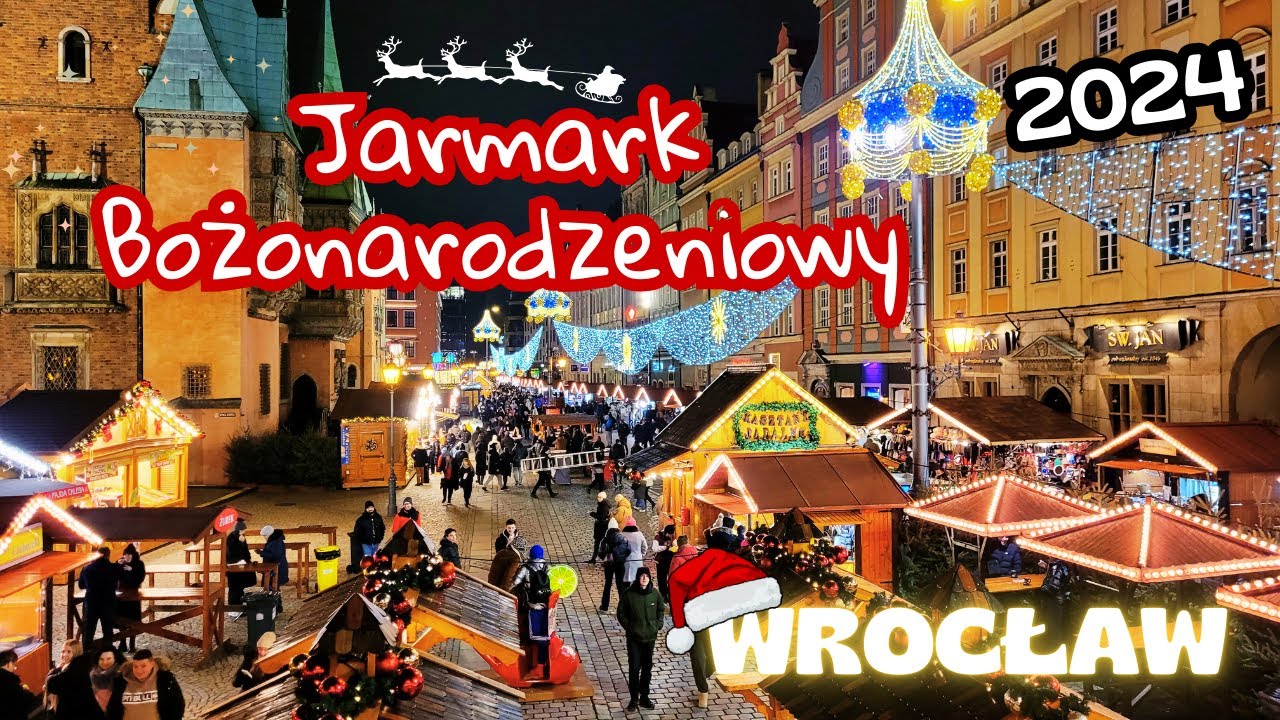 JARMARK BOŻONARODZENIOWY WE WROCŁAWIU 2024 - tłumy ludzi w weekend!!! #djiaction5pro