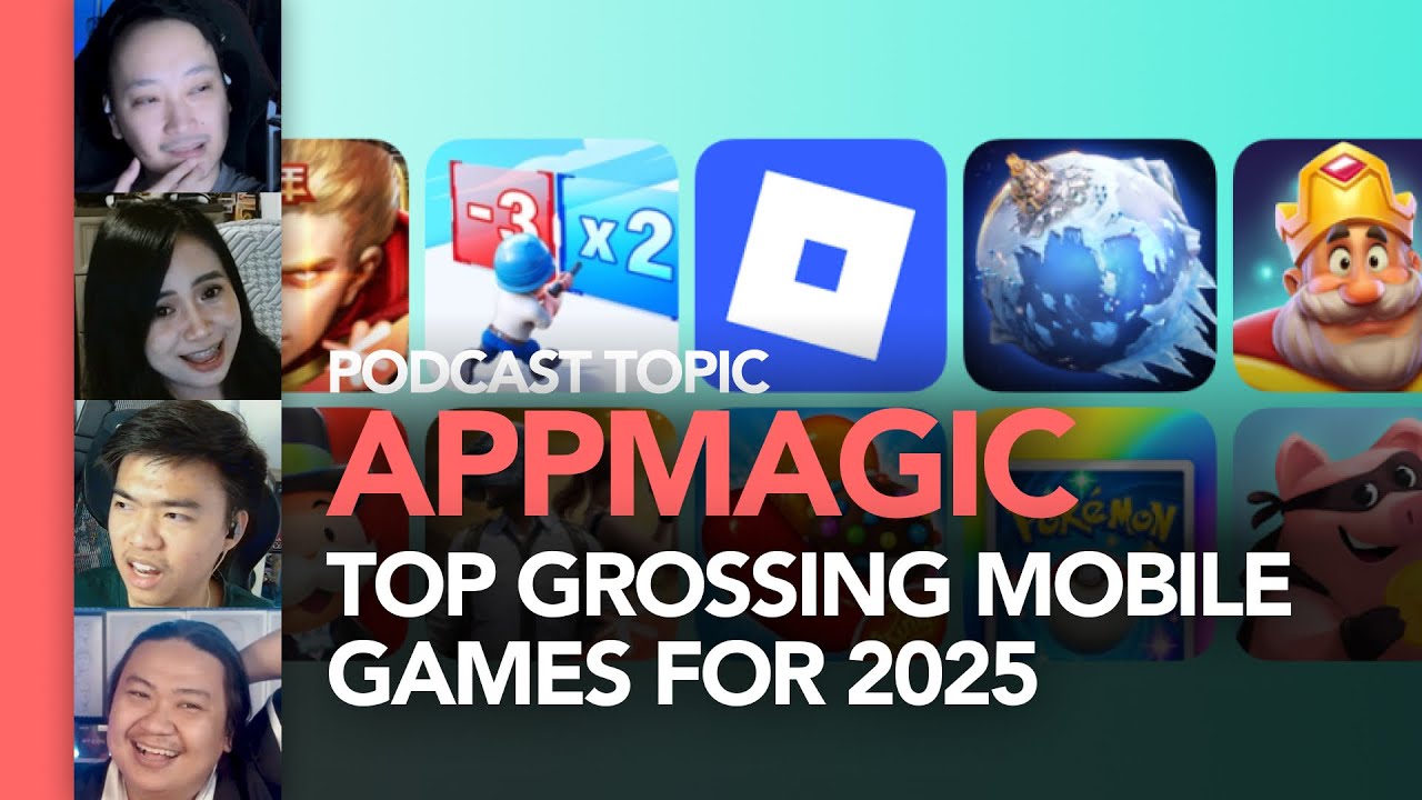 Top Grossing Mobile Games in 2025 according to Appmagic