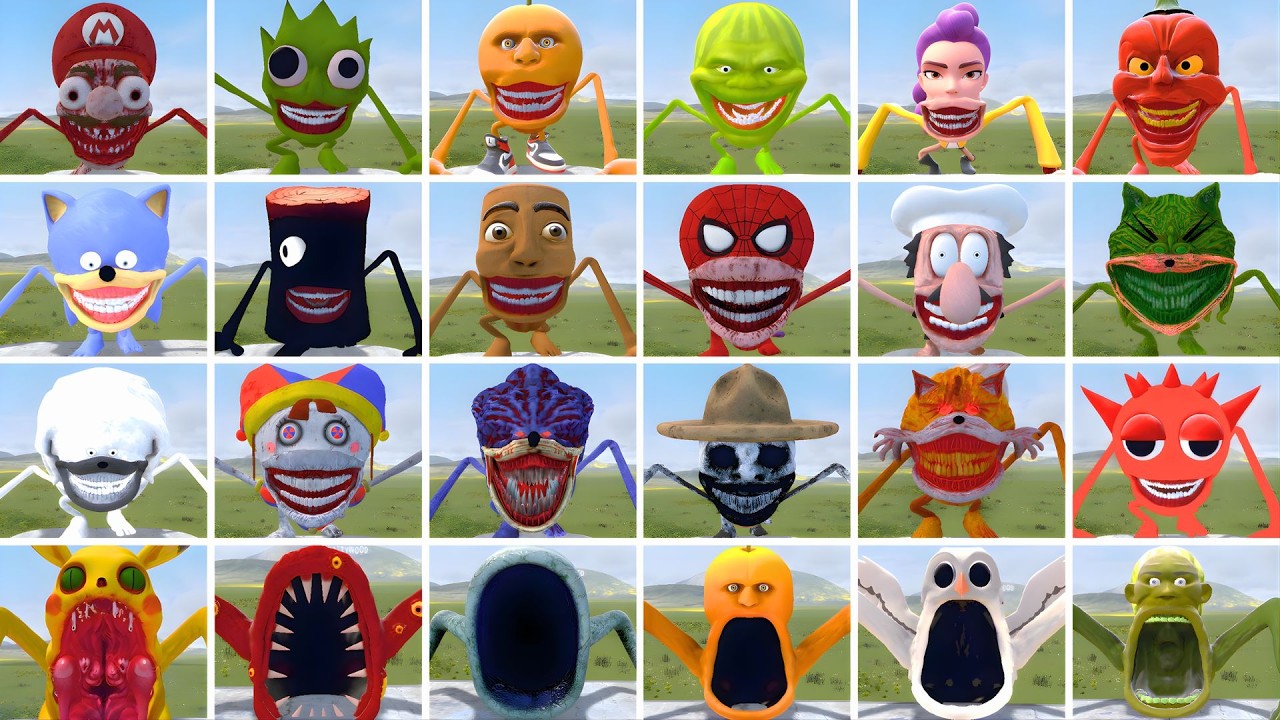 WHO IS THE STRONGEST FROM ALL ITALIAN AI BRAINROT MEMES TAPES VS SEA EATER FAMILY in Garry's Mod