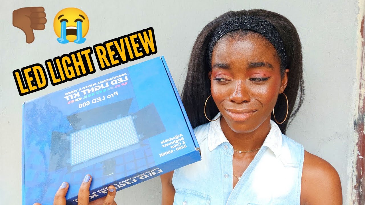 LED LIGHT REVIEW for CONTENT CREATORS LED600 NIGERIAN YOUTUBER #LED600 #Nigerian