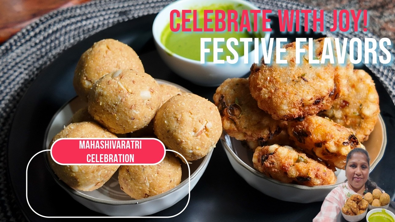 Mahashivaratri Special | Sabudana Vada & Nutritious Energy Laddus | Fasting  #video #fasting