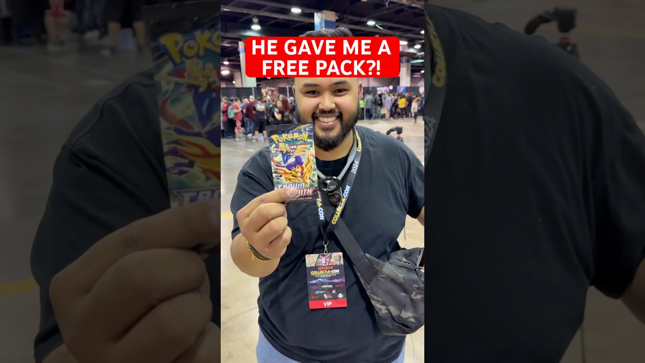 He GAVE me FREE Crown Zenith Pokemon Cards! Day 288