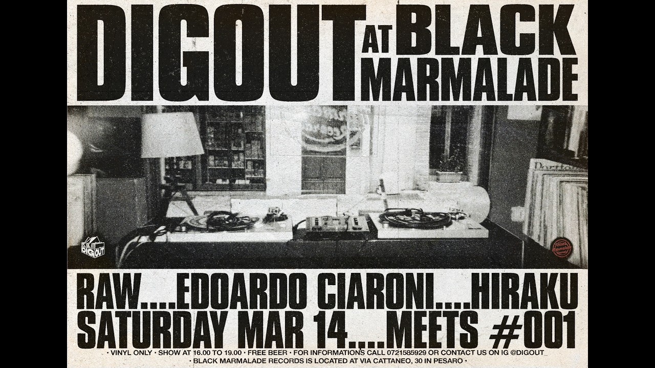 DigOut at BlackMarmalade presents: Meets #001