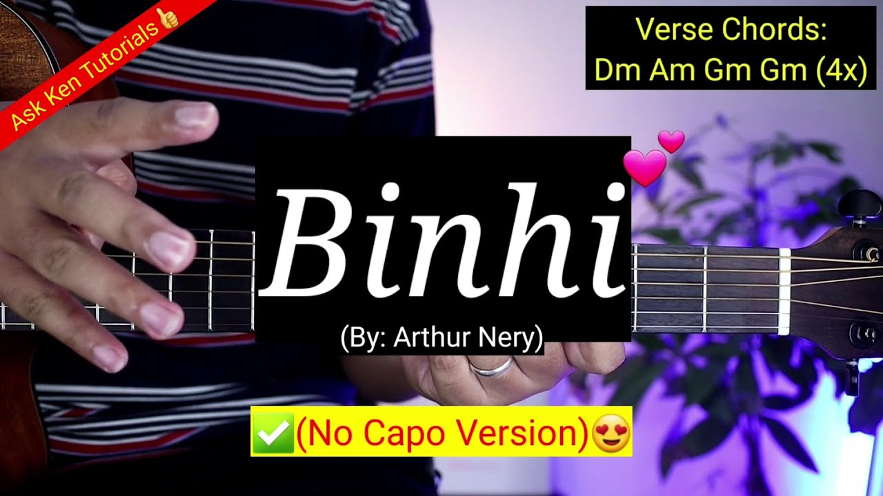 Binhi - Arthur Nery (No Capo Version)😍 | Guitar Tutorial