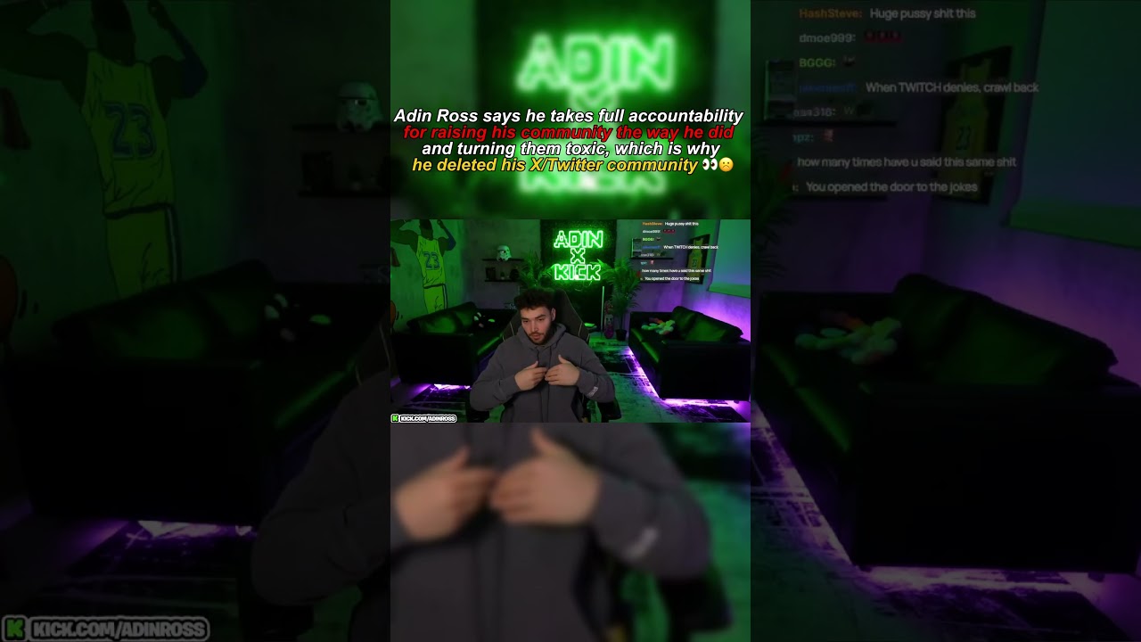 ADIN ROSS EXPLAINS WHY HE DELETED TWITTER COM