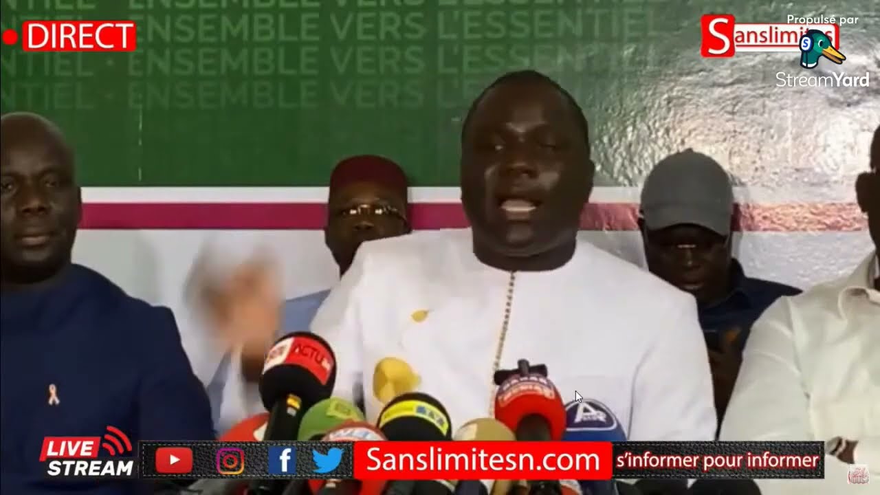 LEGISLATIVES 2022: POINT DE PRESSE DE LA CONF&Eacute;RENCE DES LEADERS DE YEWWI ASKAN WI