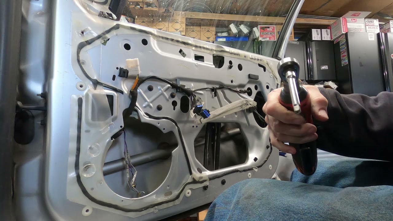 dodge neon front window regulator removal