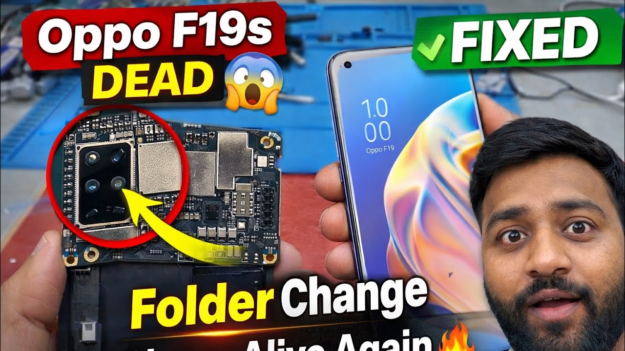 Oppo F19s Repair Video | Folder Change Step By Step Combo folder f19 
