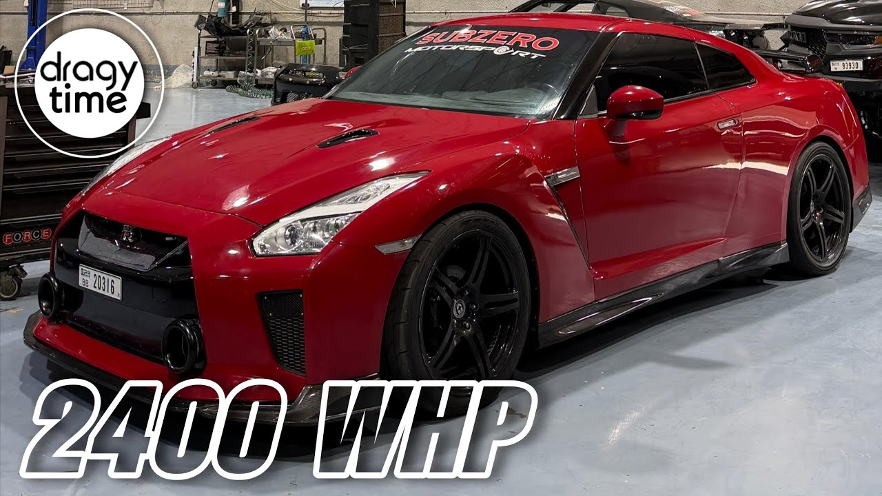 2400 WHP Nissan GT-R R35 | Extreme fast Acceleration from 0-420 Km/h (261 mph)