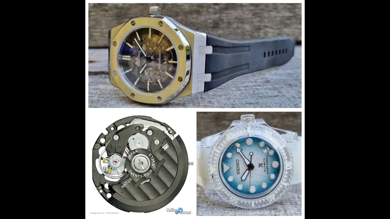 НОВИНКА! SEIKO - The Dark Lord & Transparent Penguin (Mod.) Skeleton Watch