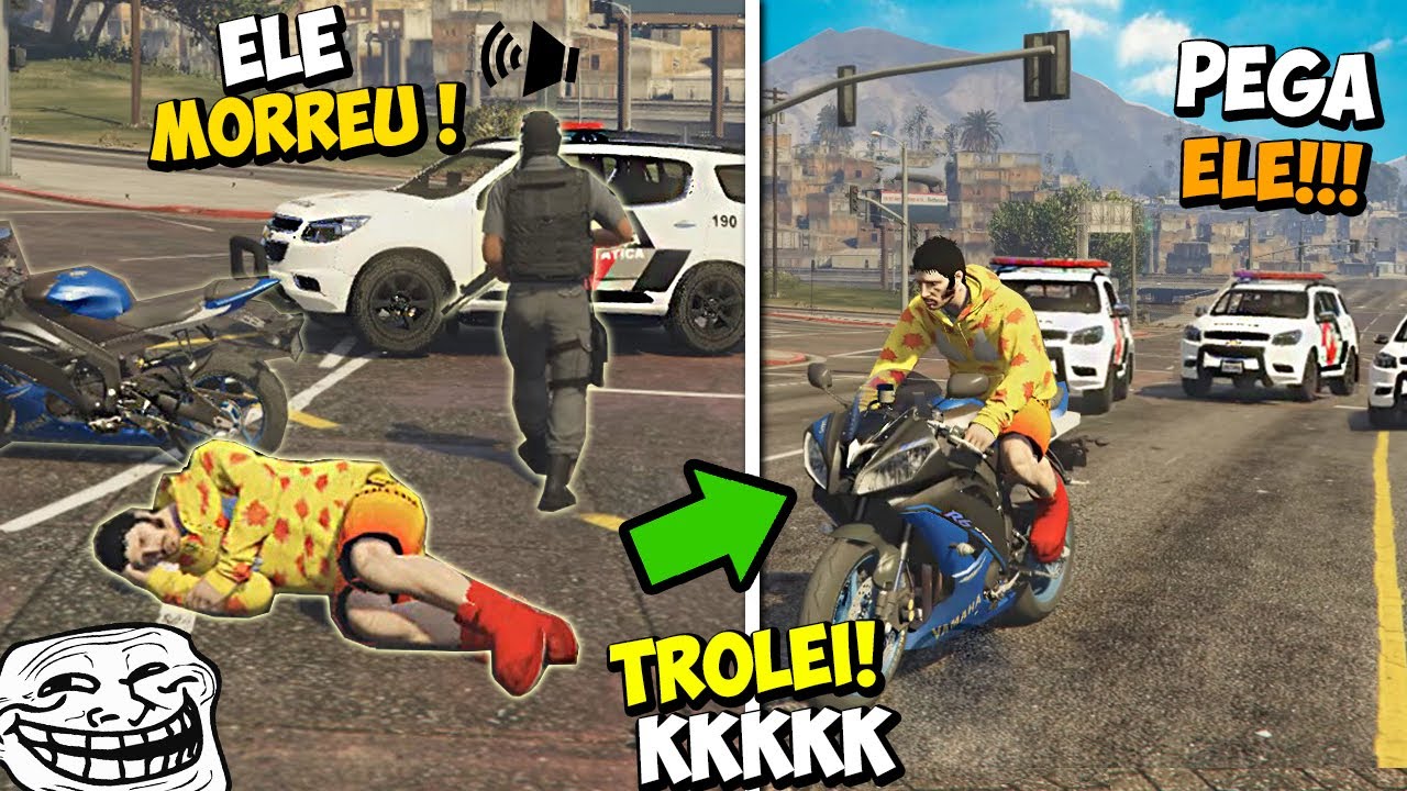 ME FINGI de MORTO PARA DAR FUGA da POLICIA (DEU RUIM) GTA RP