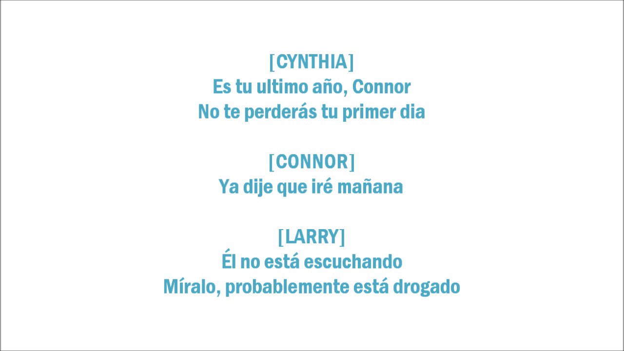 Dear Evan Hansen: Anybody Have A Map? | Sub. Español