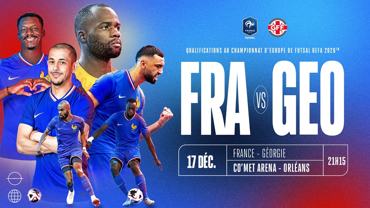 Futsal : France-Géorgie en direct I Eliminatoires Euro 2026