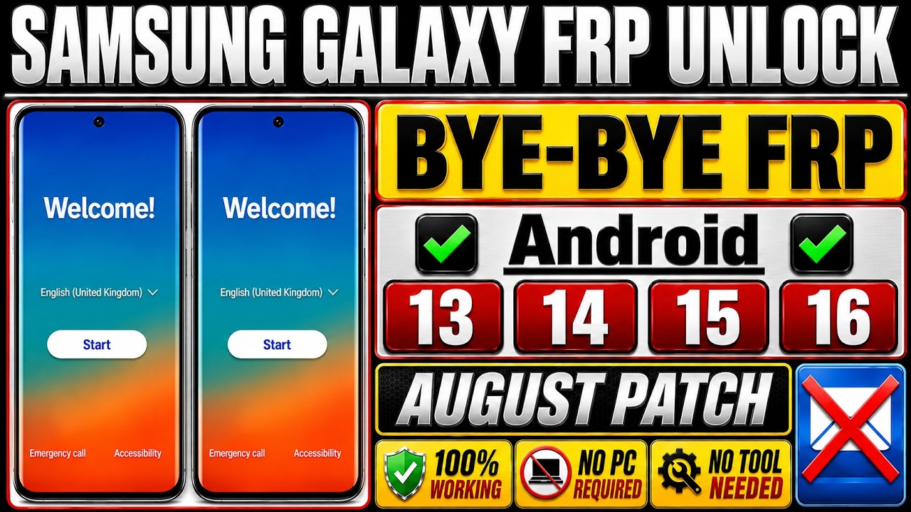 🔥 How To Remove FRP Lock On Samsung Galaxy 2026 | Android 13 To16 FRP Bypass | No PC Fast Unlock ⚡