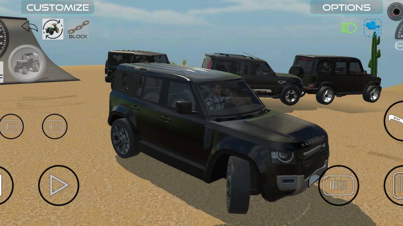 Defender 🚗 Scorpio G wagon car Thar 🥷🏻| all black  mafiya , Gaming video | new updates |new version￼