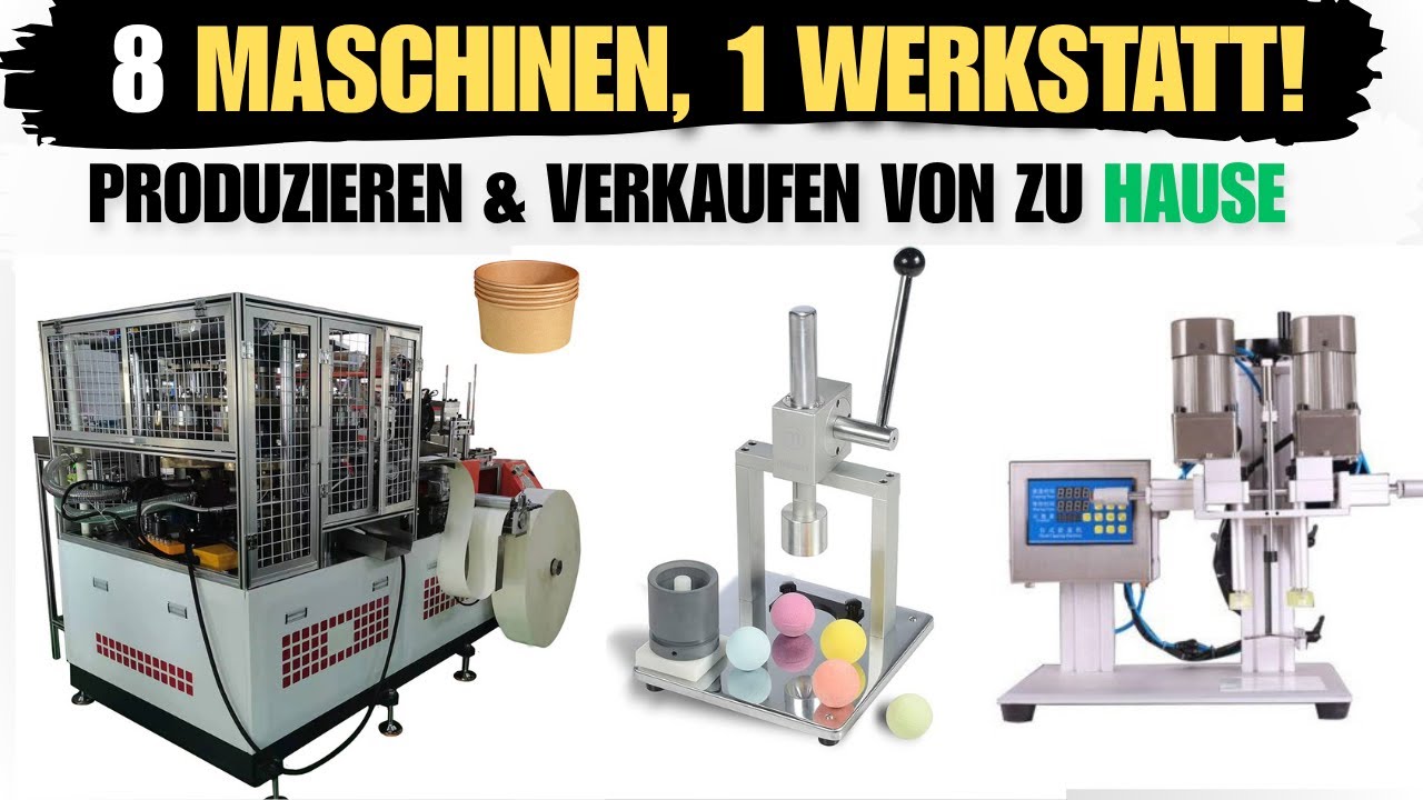 Mit diesen 8 Maschinen startest du dein eigenes Produkt-Business!