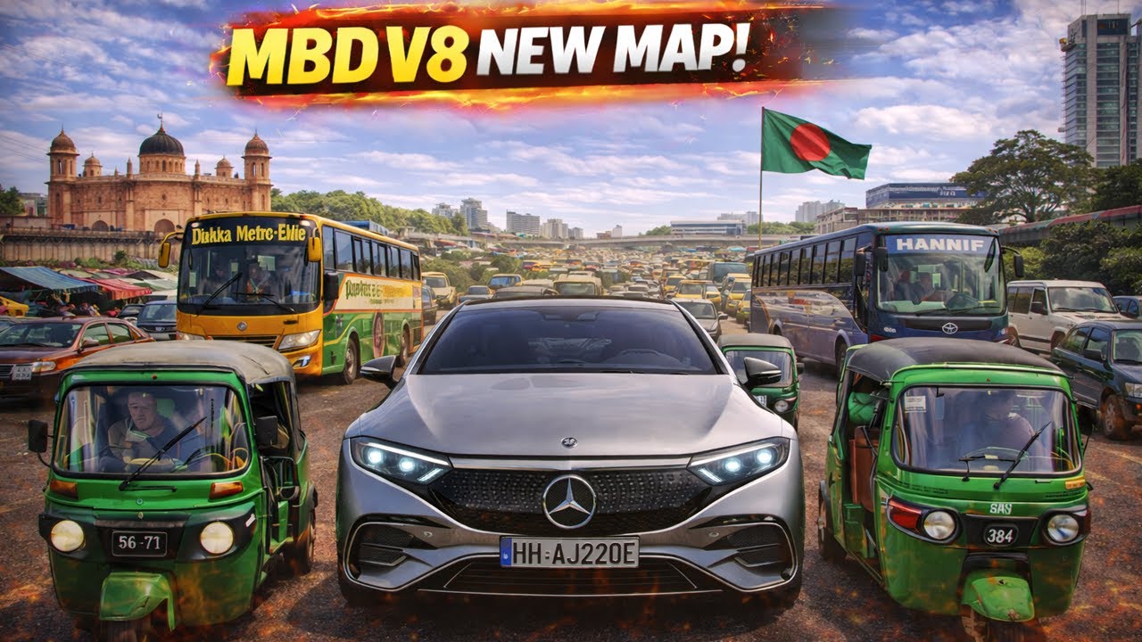 ETS2 MBD v8 Bangladesh Map | Worst Traffic Ever Caught on Camera🚦4K