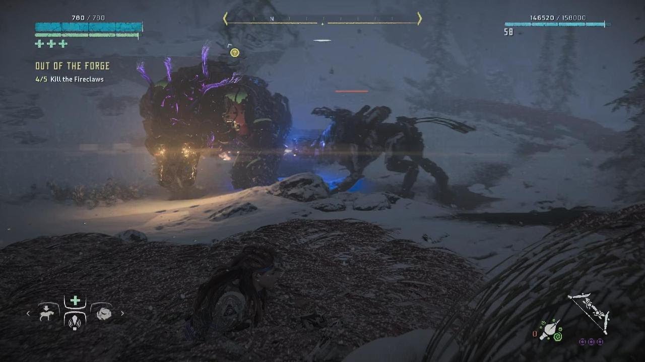 Out of the Forge | Kill the Fireclaws 5/5 | Frozen Wilds | Horizon Zero Dawn Remastered