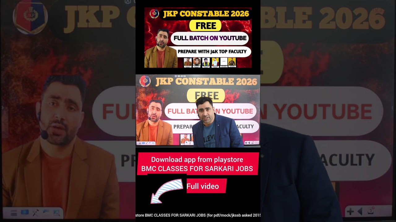 JKP CONSTABLE 2026// FREE CLASS//YOUTUBE// 