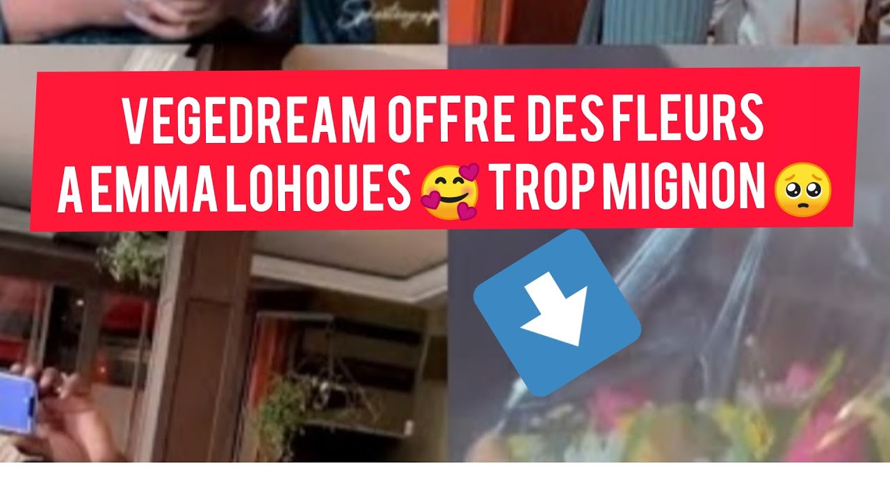 ⛔  Emma lohoues & Ozoua inséparables 🥰  , vegedream offre des fleurs a Emma lohoues 🌹🌹