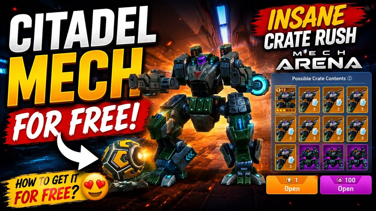 Citadel Crate Rush Spin Mech Arena 😍| Insane Luck 🔥| @BhavayMech-Arena 