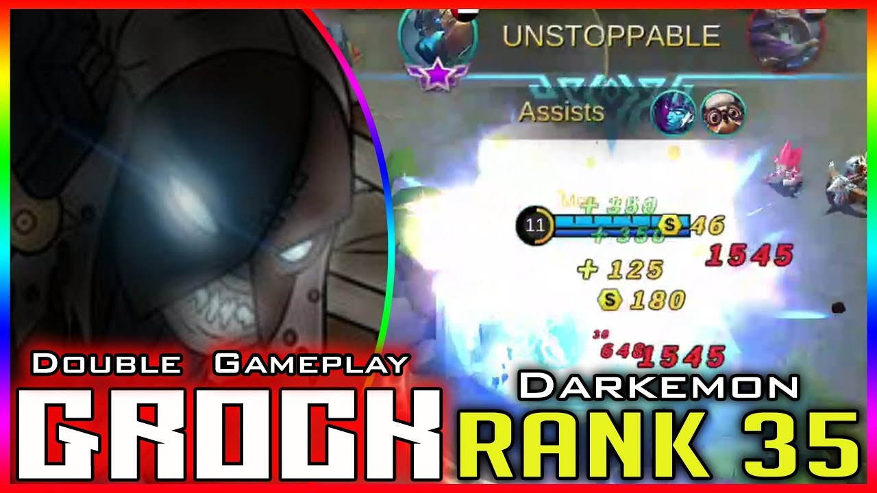 The 『M』『V』『P』 Tank by [Darkemon] Top 35 global Grock mobile legends build & Gameplay