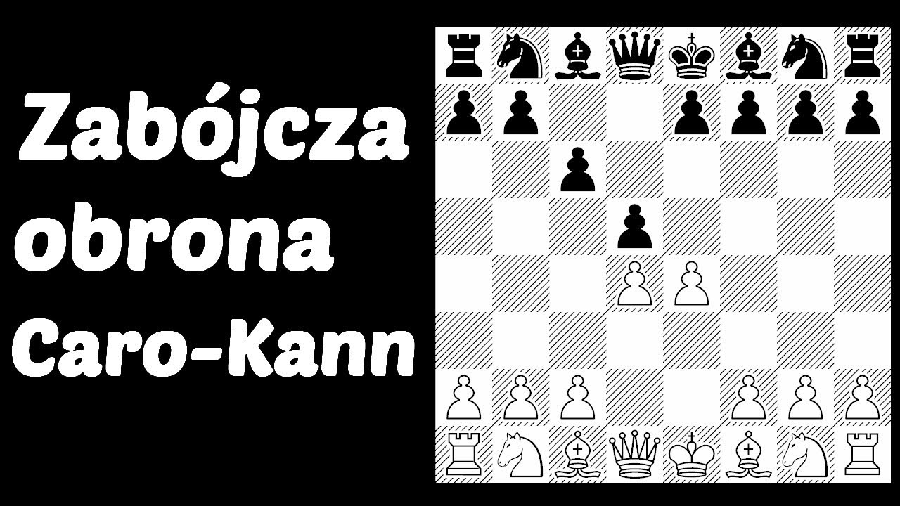 SZACHY 127# Zabójcza obrona Caro-Kann. Debiuty szachowe półotwarte, otwarcia szachowe. 1.e4 c6 d4 d5