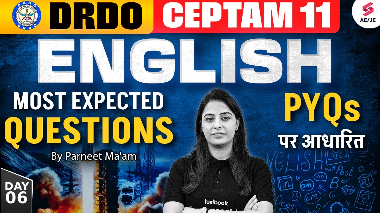 DRDO CEPTAM 11 Recruitment 2025 | DRDO CEPTAM 11 English Classes | Parneet Mam