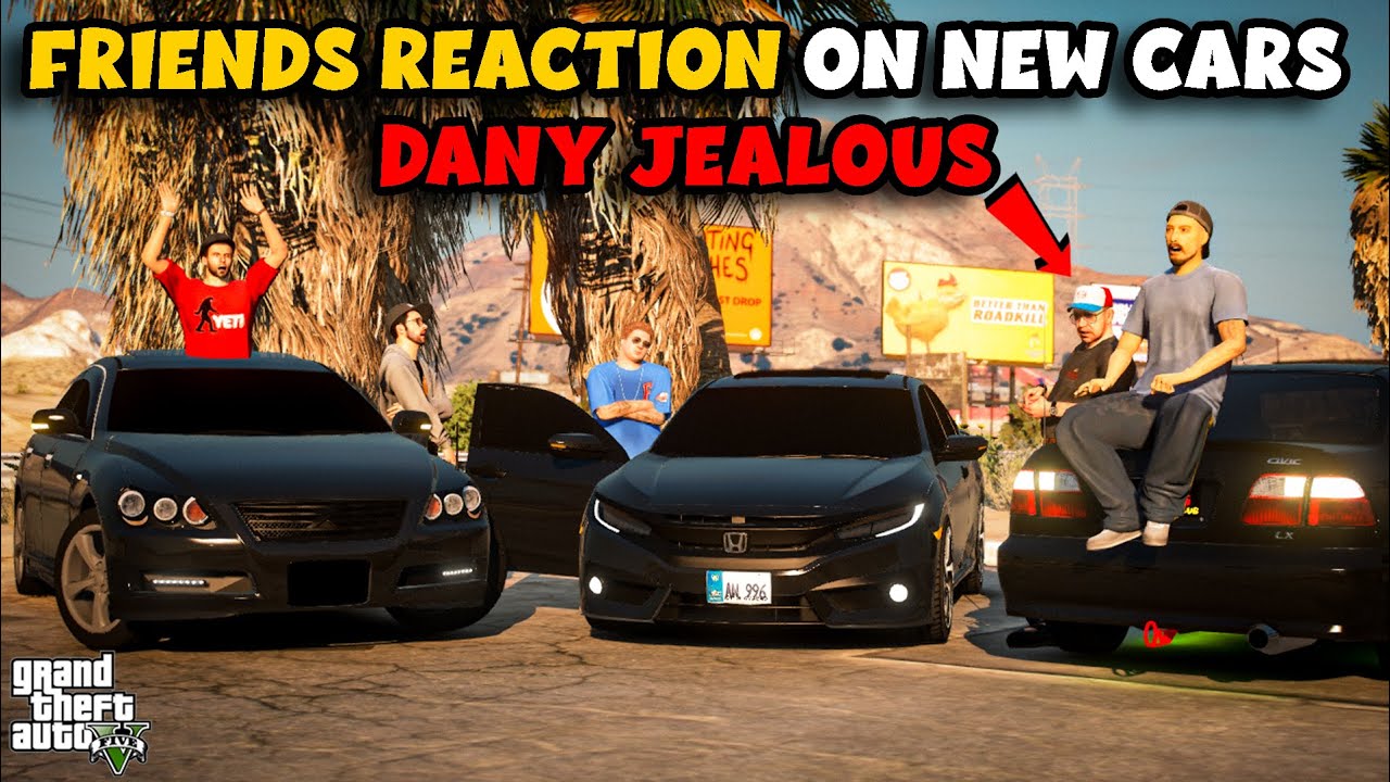 FRIENDS REACTION ON NEW CARS | FT.DANY JEALOUS | NB - EP #48 GTA 5 PAKISTAN