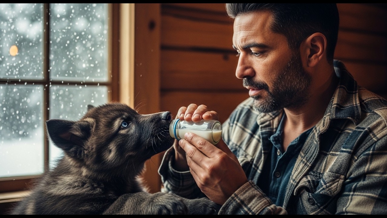 Un hombre salvó a un cachorro de lobo… años después, regresó y nadie estaba preparado...