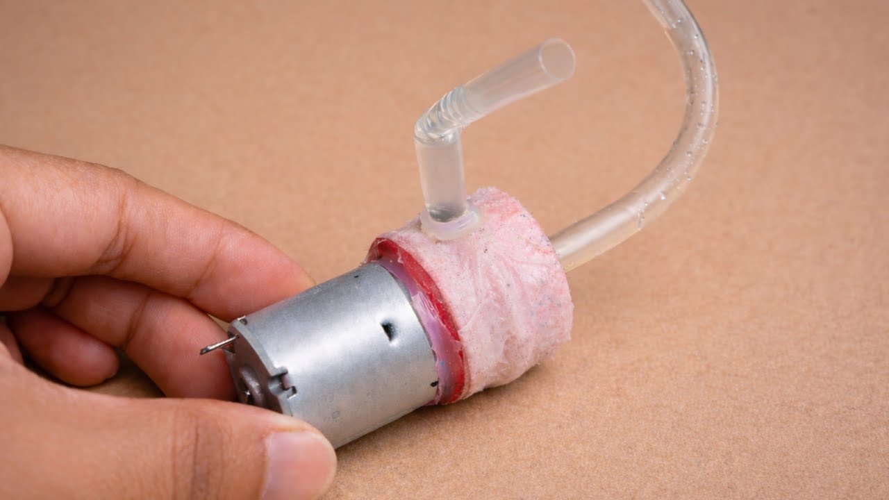 Mini Water Pump Project | Simple DIY Water Pump Experiment