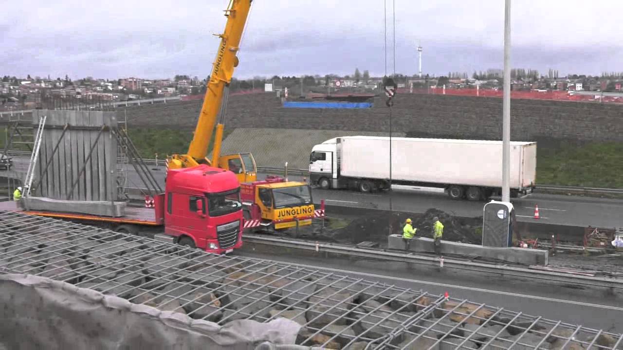 Clinique du MontLégia - Phase 1 du pont (février 2016)