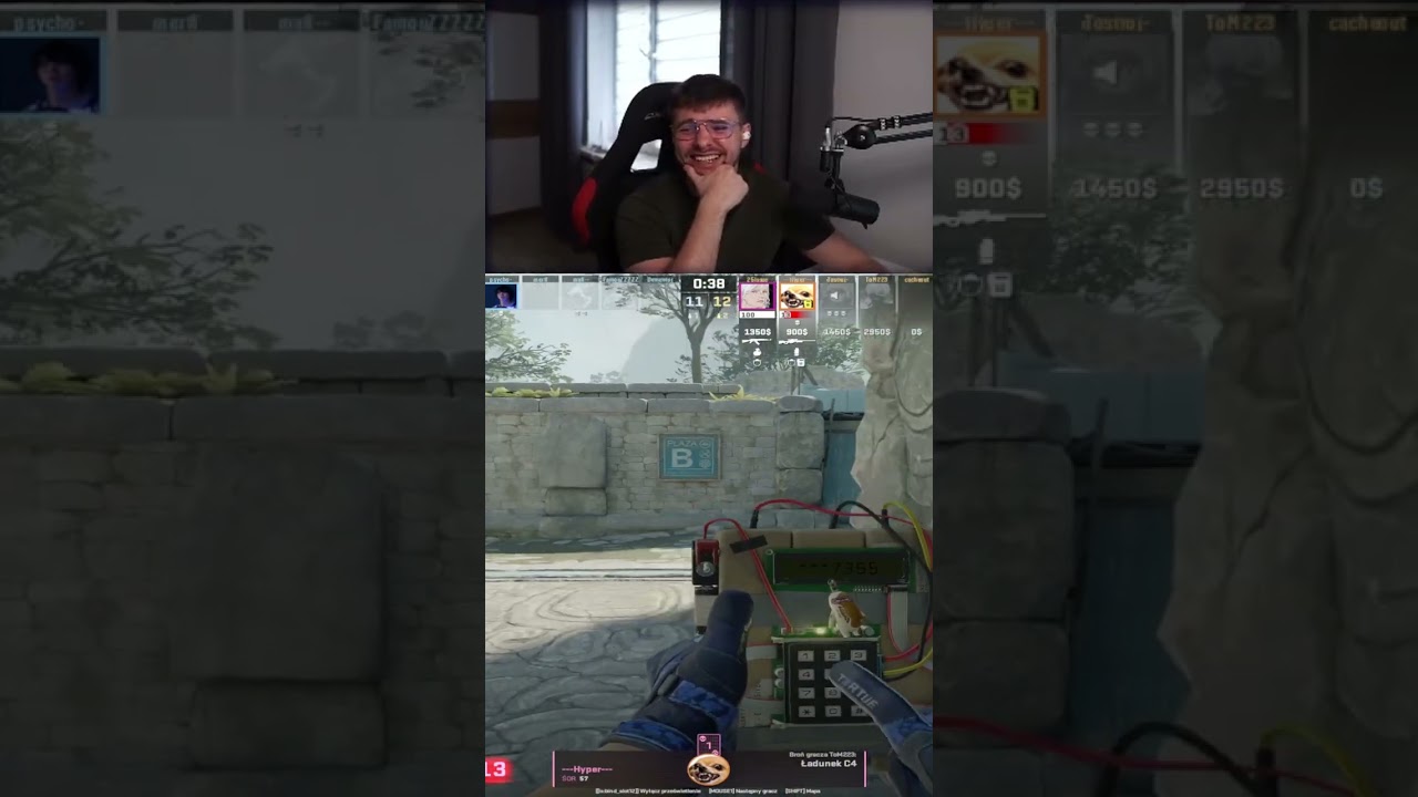 TOM NIE WIERZY W TO, CO ZOBACZYŁ! 😱 HYPER CHYBIŁ, ALE ZABIŁ! #twitch #gaming #counterstrike #csgo