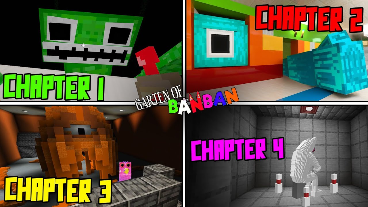 [All Maps] [All Chapters] Garten of Banban Chapter - 1 2 3 4 - Map in minecraft