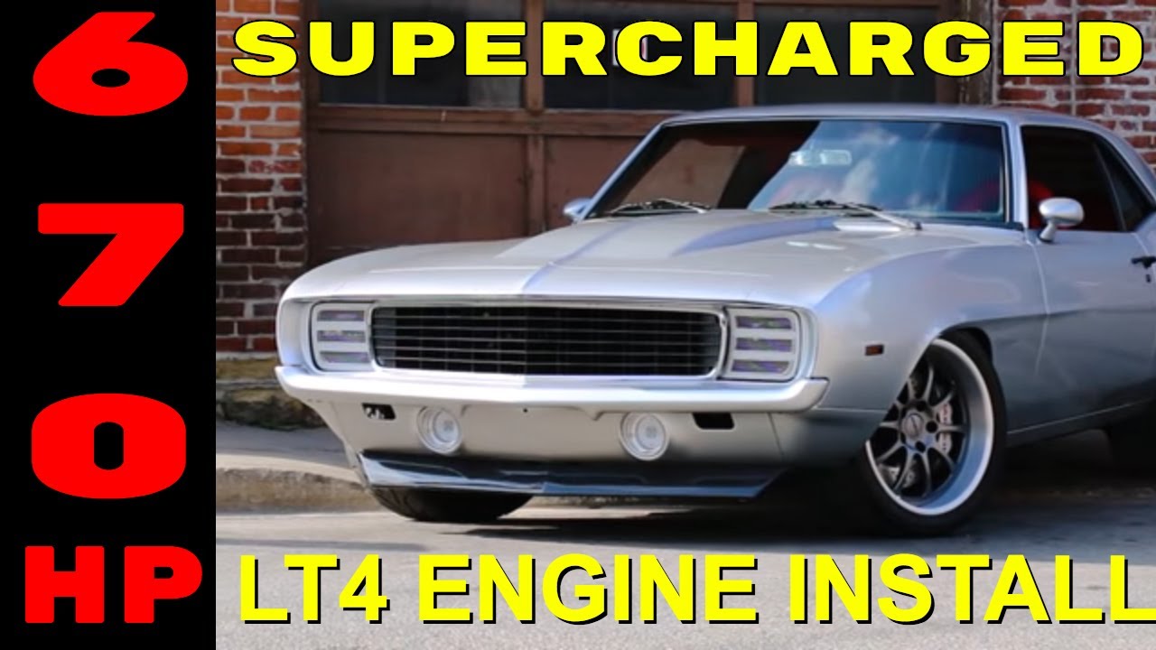 Видео установки и замены Camaro Supercharged LT4 Pro-Touring 1969 V8TV, часть 1. V8 Speed ​​& Res...