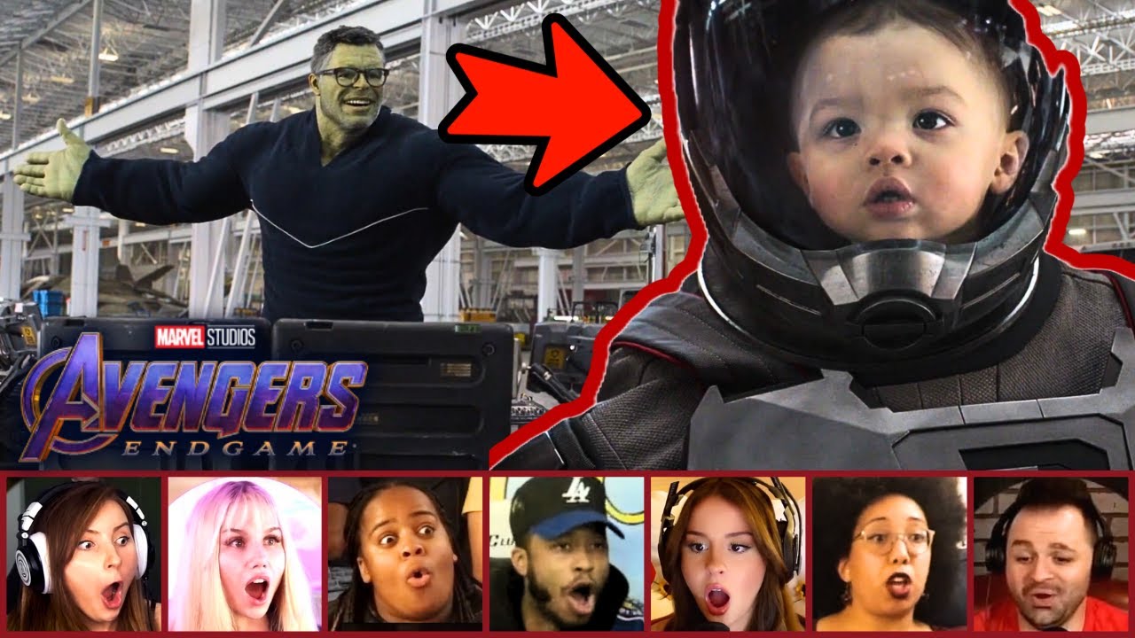 Reactors Reacting to SMART HULK Time Travel Test Scene from Avengers: Endgame!