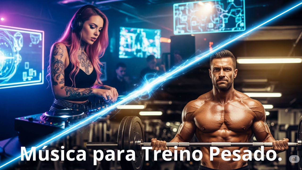 M&uacute;sica para Treino Pesado | Playlist Industrial & Synthwave para Motiva&ccedil;&atilde;o. #gymmotivation