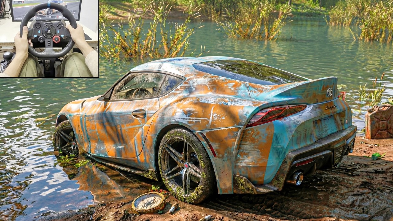 Rebuilding Toyota Supra MK5 2020 - Forza Horizon 5 Logitech G29 Stering Wheel Gameplay